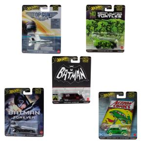 Mattel Hot Wheels Premium Αυτοκινητάκια - Συλλεκτικά Pop Culture Σετ των 5