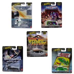 Mattel Hot Wheels Premium Αυτοκινητάκια - Συλλεκτικά Pop Culture Σετ των 5
