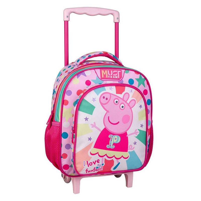 Must Team Τσάντα Trolley Νηπιαγωγείου Peppa Pig "I Love My Funfair" 8L 000482839