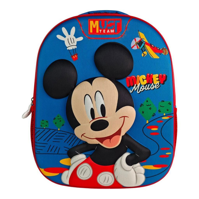 Must Team Τσάντα Πλάτης Νηπιαγωγείου 3D EVA Disney Mickey 8L 000565942