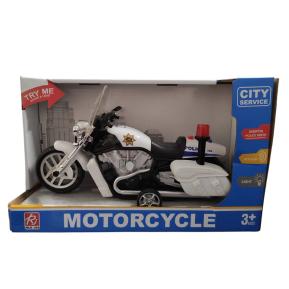 Martin Toys Friction Αστυνομική Μηχανή 29cm με Φώτα & ήχους Λευκό