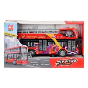 Martin Toys Friction 1:16 City Series Athens Tours Τουριστικό Λεωφορείο με Φώτα & Ήχους RJ5505B