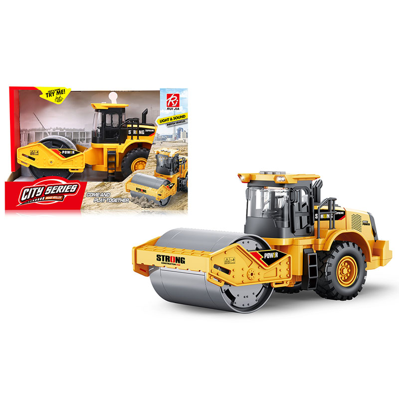 Martin Toys City Series Παιδικός Οδοστρωτήρας Κίτρινος 1:16 με Φώτα & Ήχους