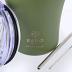 Estia Coffee Mug Ποτήρι Θερμός Ανοξείδωτο BPA Free 350ml Forest Spirit με Καλαμάκι 01-13813