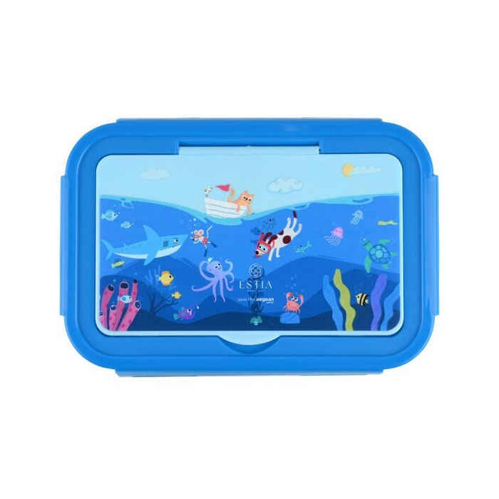 Estia Πλαστικό Παιδικό Σετ Φαγητού 1.4lt Save The Aegean - Ocean Play 01-33583