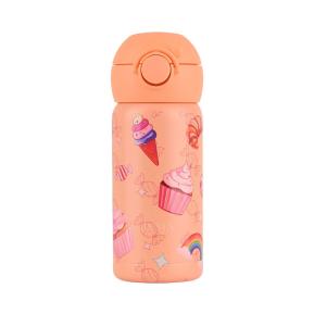 Estia Wonder Bottle Ανοξείδωτο Παιδικό Παγούρι Θερμός με Καλαμάκι Non Spill Candy Sky 350ml 01-43643