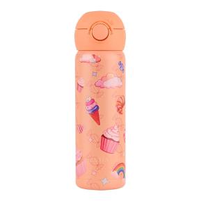 Estia Wonder Bottle Ανοξείδωτο Παιδικό Παγούρι Θερμός με Καλαμάκι Non Spill Candy Sky 500ml 01-43650