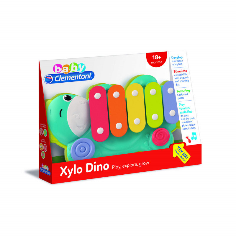 Baby Clementoni Βρεφικό Μουσικό Ξυλόφωνο Δεινοσαυράκι 1000-17263