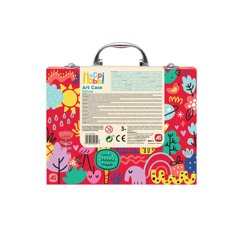 HappiHobbi Κασετίνα Ζωγραφικής Deluxe My World 50 Αξεσουάρ 1038-82060