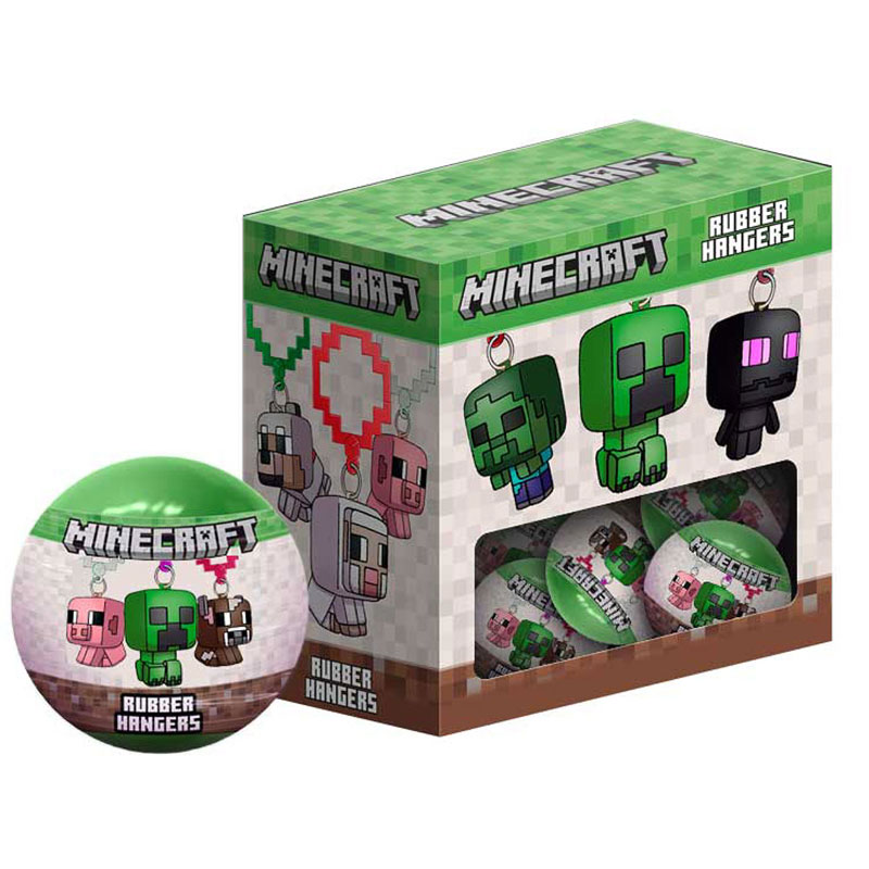 Gama Brands Μπάλα Minecraft μπρελόκ Rubber - Σχέδια 10588746
