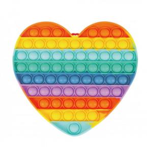 Big Pop It Bubble Fidget Καρδιά Rainbow 11290083