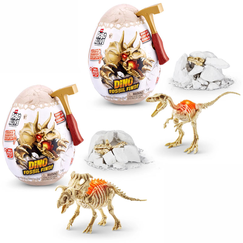 Zuru Robo Alive Dino Fossil Find! Αυγό Έκπληξη Σειρά 1 - 4 Σχέδια 11871115