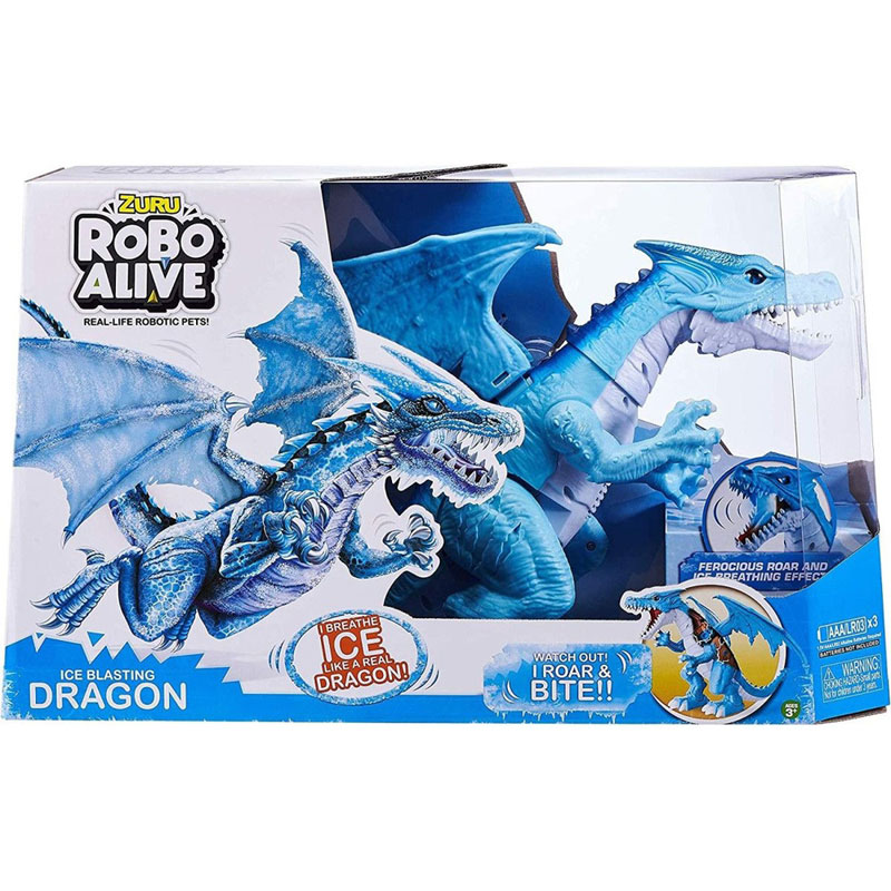 Zuru Robo Alive Ρομποτικός  Dragon Ice Breathing Δράκος Μπλε 1187115B