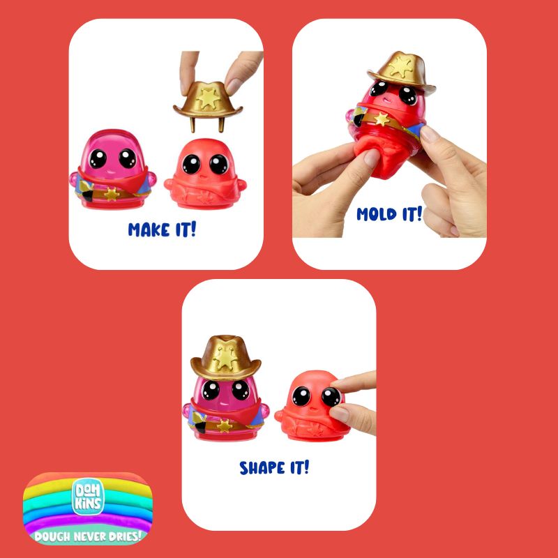 MGA Entertainment DohKins Καλουπάκια Χαρακτήρας Cowboy
