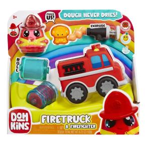 MGA Entertainment DohKins Firetruck & Firelighter 123064-EUC