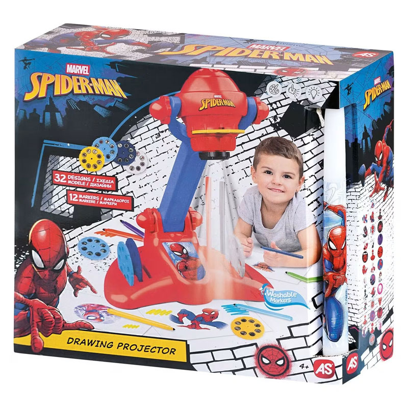 Λαμπάδα AS Company Προτζέκτορας Ζωγραφικής Spider-Man 1500-54006