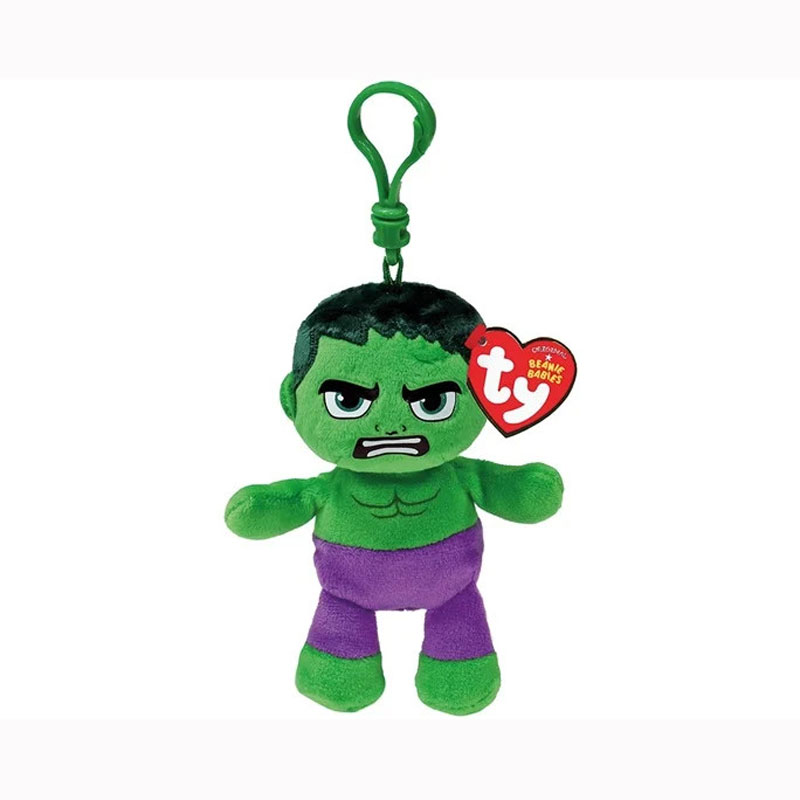 TY Beanie Babies Χνουδωτό Κλιπ Hulk 8,5εκ 1607-34006