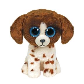 TY Beanie Boos Muddles Χνουδωτό Σκυλάκι Καφέ Και Λευκό Πιτσιλωτό 15εκ 1607-36249