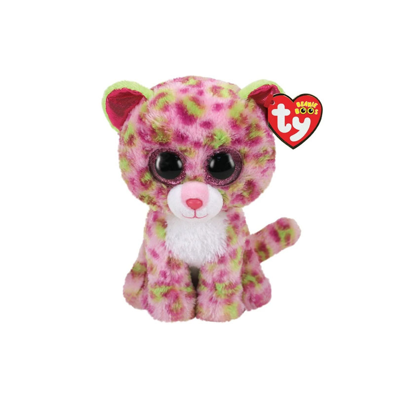 TY Beanie Boos Χνουδωτό Λεοπάρδαλη Ροζ 15εκ 1607-36312