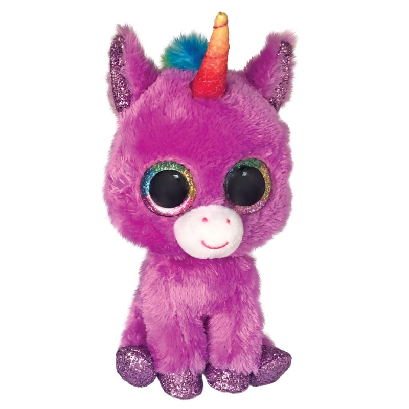TY Beanie Boos Rosette Χνουδωτό Μονόκερος Μωβ 15εκ 1607-36328