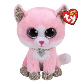 TY Beanie Boos Fiona Χνουδωτό Γατούλα Ροζ 23εκ 1607-36489