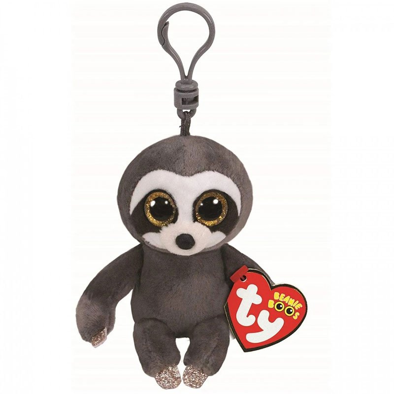 TY Beanie Babies Χνουδωτό Κλιπ Βραδύπους Γκρι 8,5εκ 1607-36559