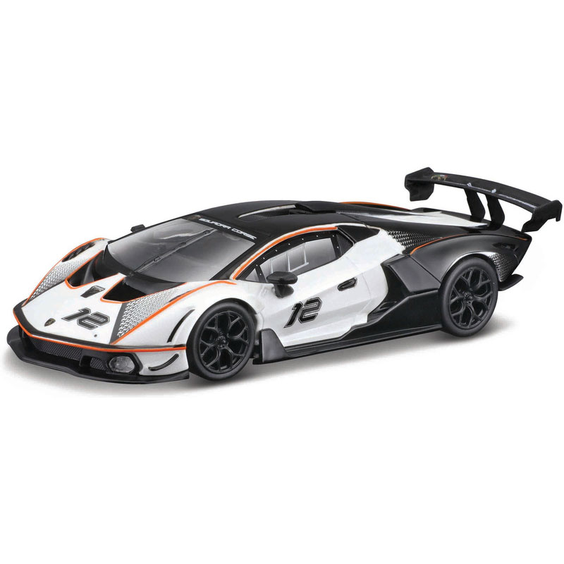 Burago Μεταλλικό Αγωνιστικό Αυτοκινητάκι Lamborghini Essenza SCV12 White 1:32