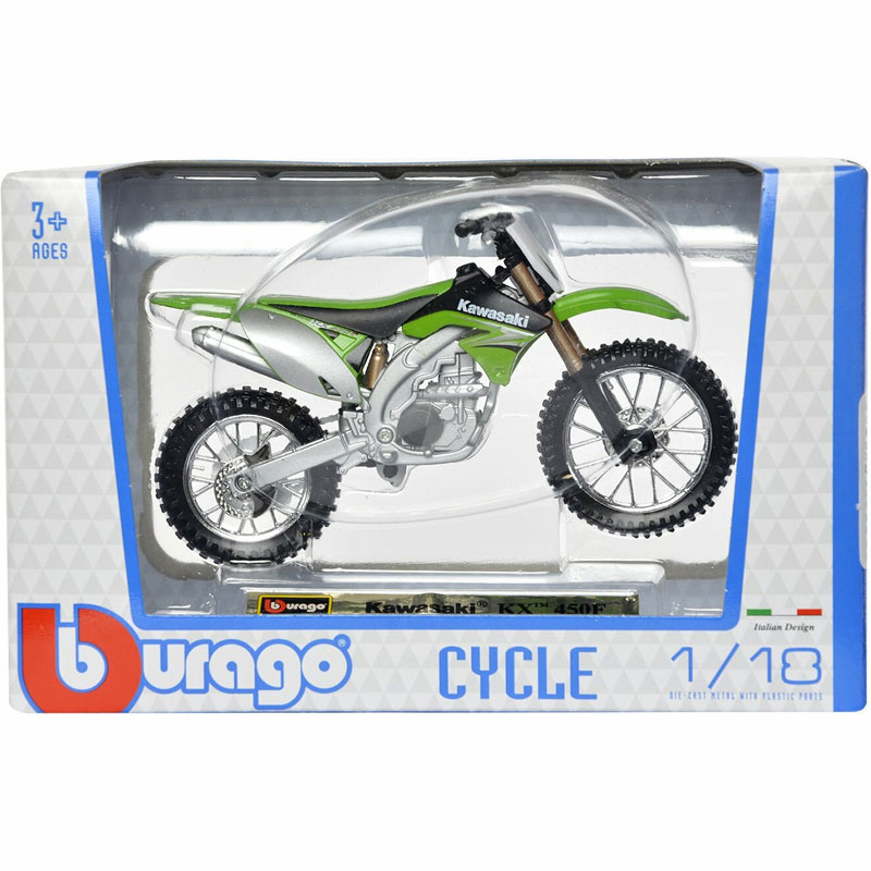 Bburago Μηχανή Cycle 1:18 Kawasaki KX 450F