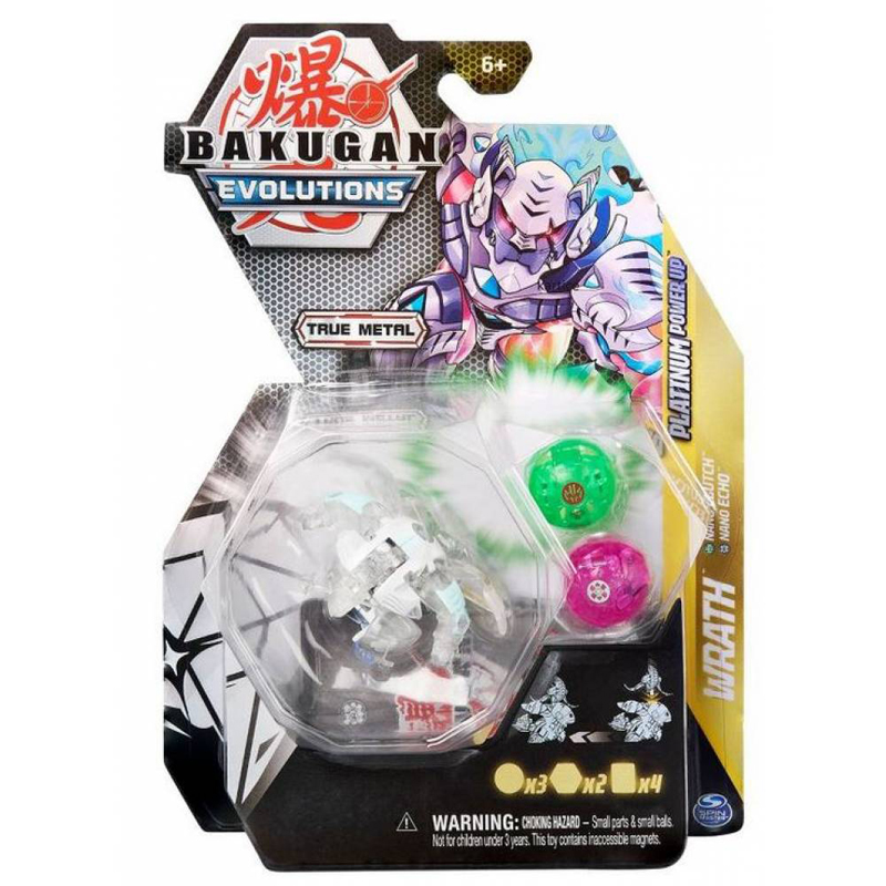 Spin Master Bakugan Evolutions: Wrath (Nano Clutch & Nano Echo) Platinum Power Up 20138087