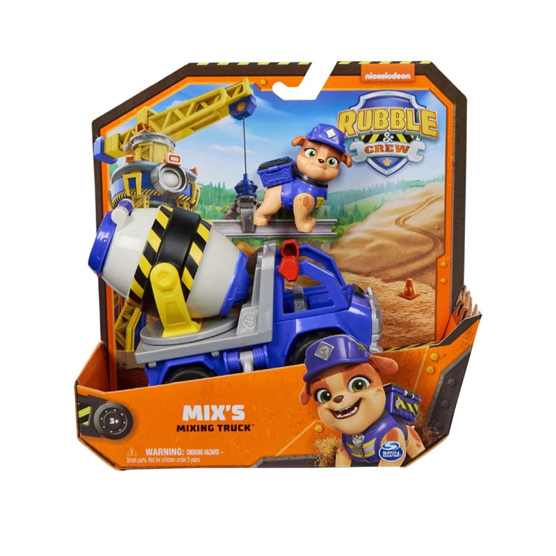 Spin Master Paw Patrol Rubble and the Crew Mix's Mixing Truck 20141510