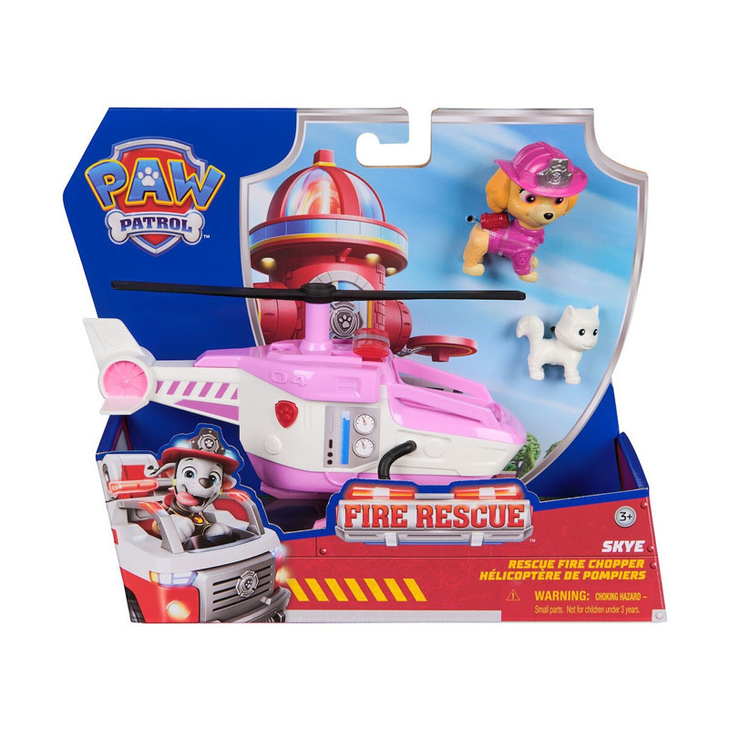 Spin Master Paw Patrol Fire Rescue Vehicle - Skye Rescue Fire Chopper Vehicle 20151505