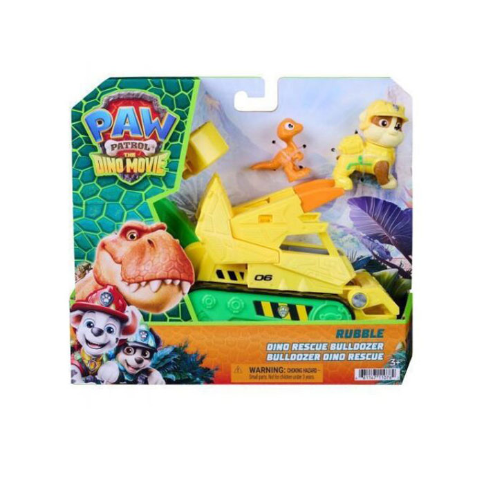Spin Master Paw Patrol The Dino Movie - Rubble Dino Rescue Bulldozer 20156630