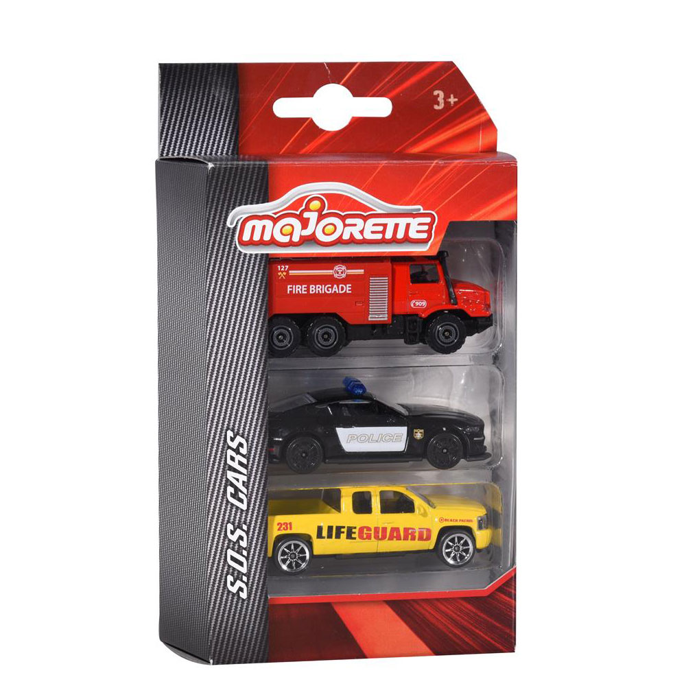 Majorette SOS Cars 3 Pieces Set 2
