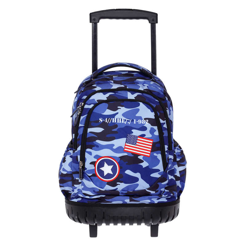 Lycsac City Τσάντα Trolley Δημοτικού Navy Camo 21547