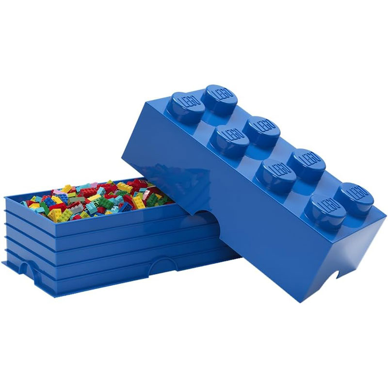 Lego Storage Brick 8 Blue Κουτί Αποθήκευσης LEGO Στοιβαζόμενο 299020
