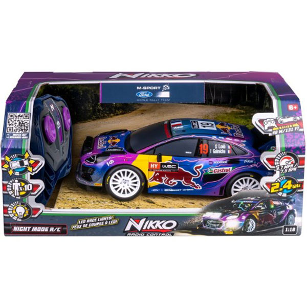 NIKKO Τηλεκατευθυνόμενο Αυτοκίνητο Red Bull Night Mode 1:16 10390