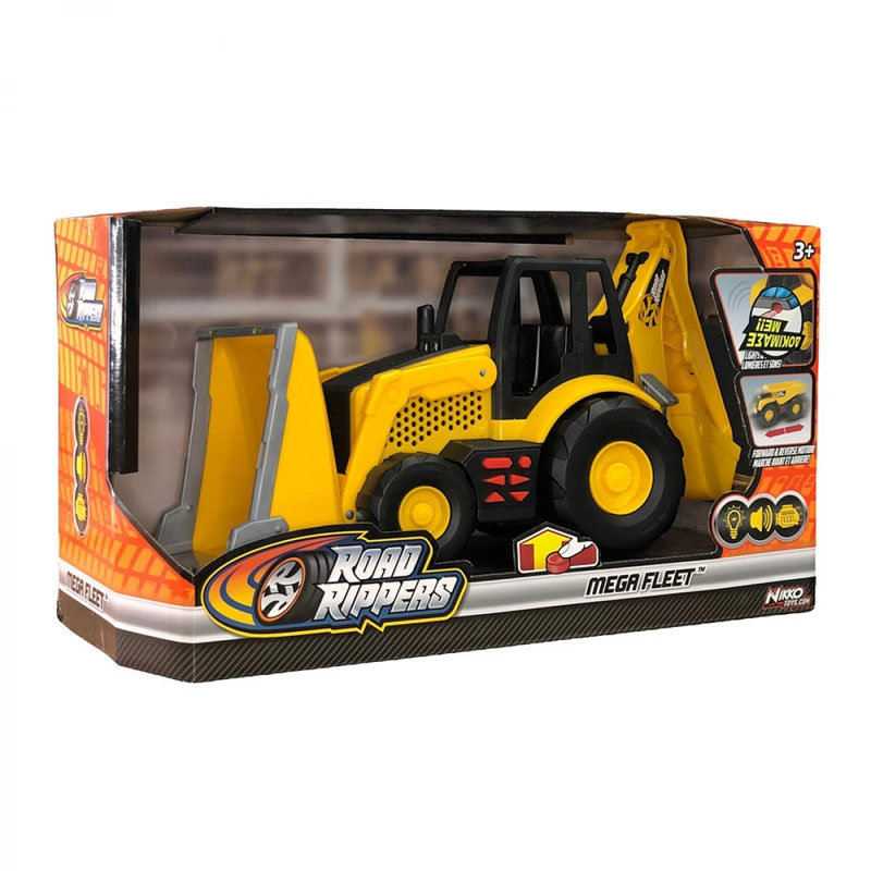 Nikko Rhino Constraction Mega Fleet Backhoe 30cm 2 σε 1 30274