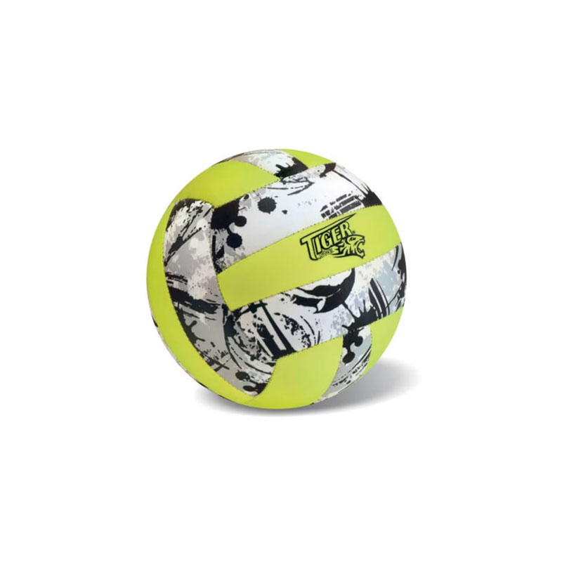 StarToys Μπάλα Volley Νεοπρένιο Tiger Match Line Fluo Κίτρινη Size 1 44-767