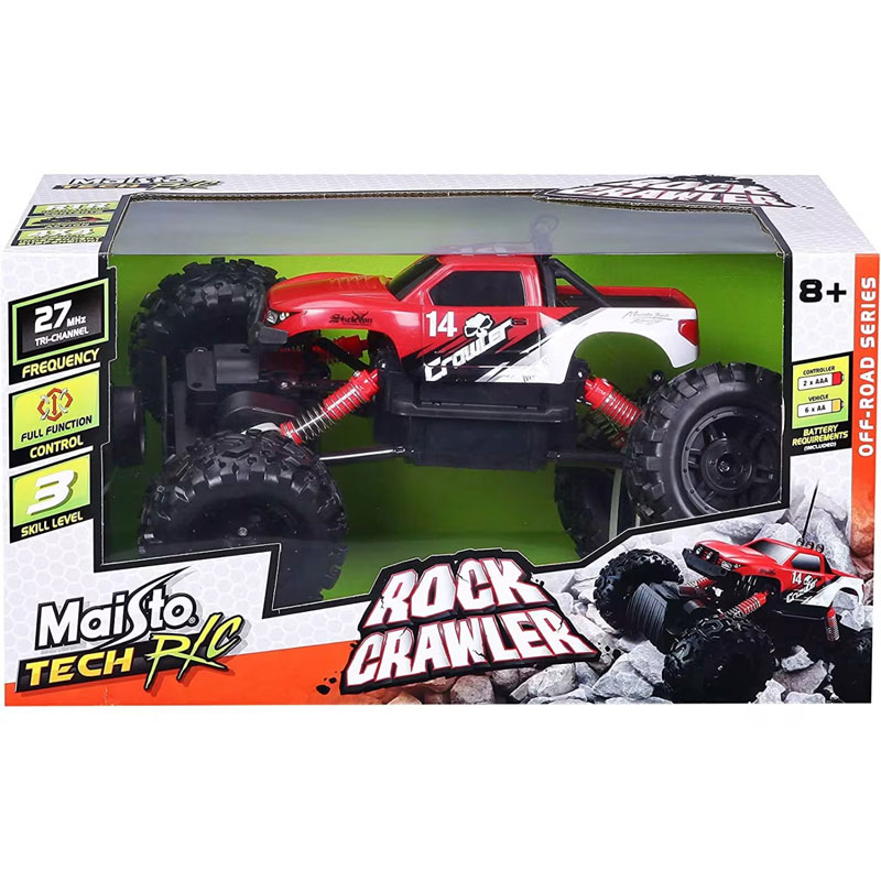 Maisto Tech Τηλεκατευθυνόμενα RC Rock Crawler 6X6 2.4Ghz Red 49-82746
