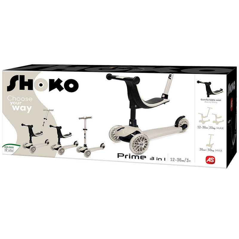 Shοko Scooter Premium 3 In 1 Ash Cloud 5004-50531