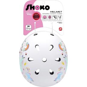 Shoko Παιδικό Κράνος για Πατίνι με Φως Unicorn Sparkle Medium (51-54cm) 5004-50537