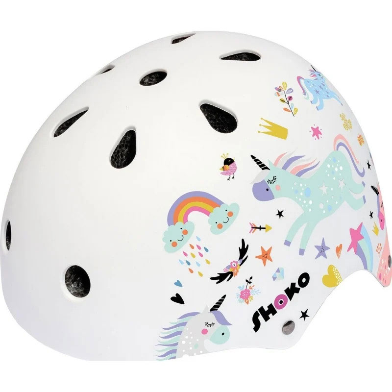 Shoko Παιδικό Κράνος για Πατίνι με Φως Unicorn Sparkle Medium (51-54cm) 5004-50537
