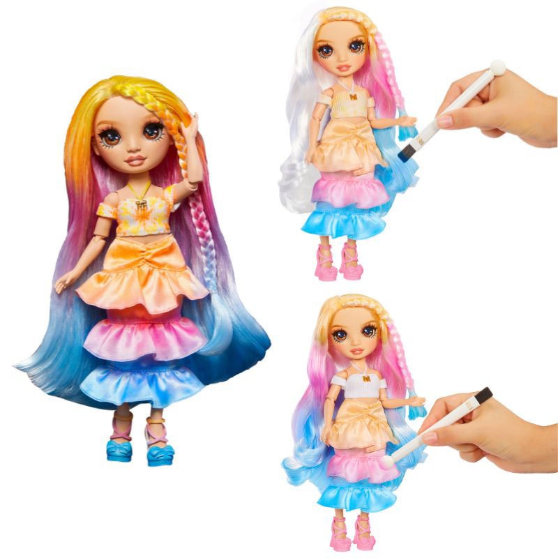 MGA Entertainment Kούκλα Rainbow High Set Watercolor & Create Tie Dye (Καφέ Μάτια) 507598-EUC