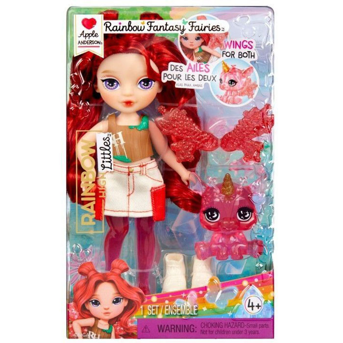 MGA Entertainment Rainbow High Littles Fantasy Dolls Νεράιδες Apple Anderson 14cm