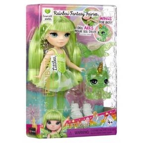 MGA Entertainment Rainbow High Littles Fantasy Dolls Νεράιδες Emerald Hunter 14cm