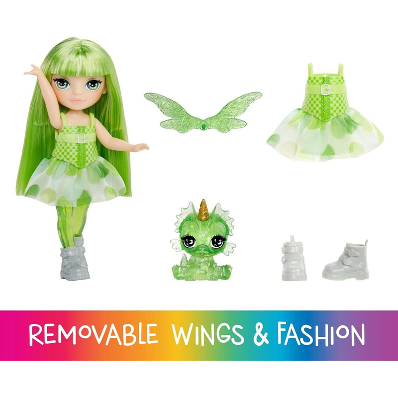 MGA Entertainment Rainbow High Littles Fantasy Dolls Νεράιδες Emerald Hunter 14cm