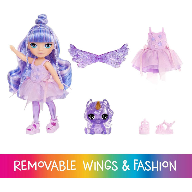 MGA Entertainment Rainbow High Littles Fantasy Dolls Νεράιδες Amethyst Willow 14cm