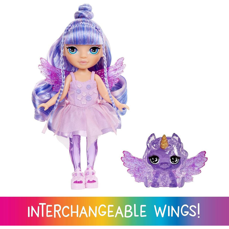 MGA Entertainment Rainbow High Littles Fantasy Dolls Νεράιδες Amethyst Willow 14cm