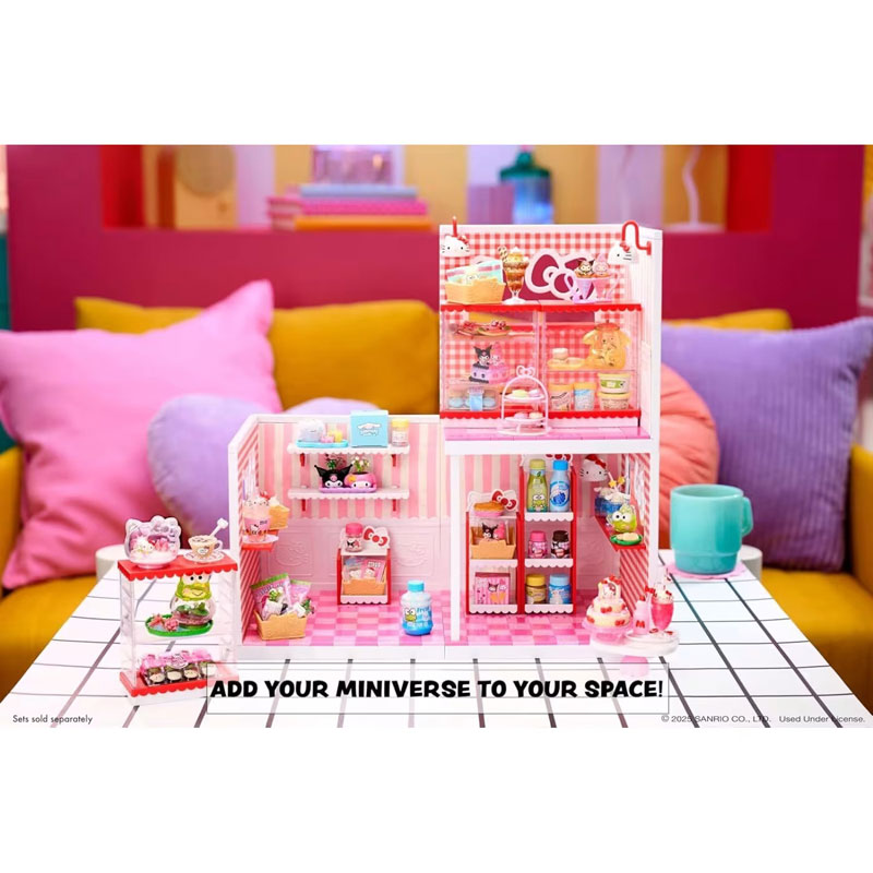 MGA Entertainment Miniverse - Make It Mini Spaces Hello Kitty Playset 547181-EUC