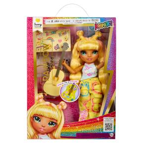 MGA Entertainment Rainbow High Junior Rockband Doll Sunny 23cm 565628-EUC